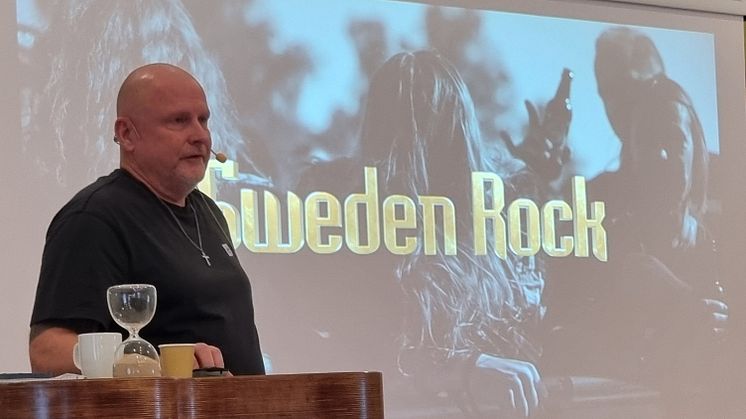 Per Åberg berättade om Sweden Rocks fantastiska utveckling, en rockfestival som satt Norje på världskartan.