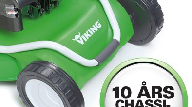 10-års chassigaranti på din gräsklippare från VIKING.