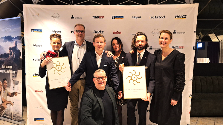 Från vänster: Eldbjörg Vigerust Vinjar, Lars Sande, Jonas Sörensen, Lise Finjarn, Lauend Poncin, Kirsten Jeppesen, Ståle Zahl.     ﻿Foto: Norwegian.