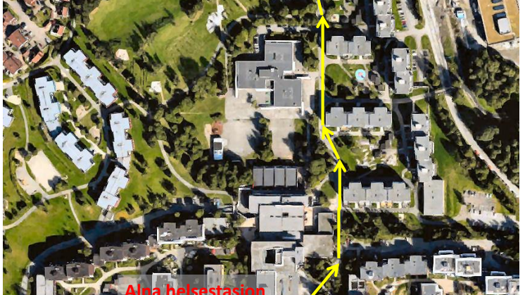 Rute for kronprinsparets besøk