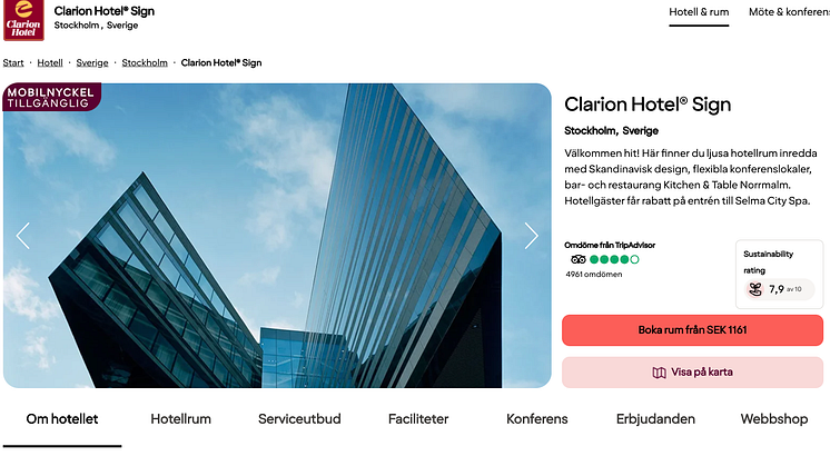 Som det første hotellselskapet i Norden lanserer Strawberry egen bærekraftindeks.