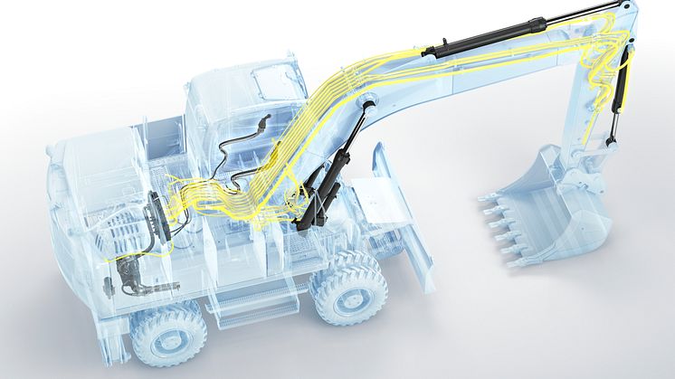 Volvo EW160E och EW180E - nytt hydraulsystem