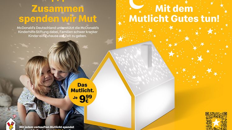 Mut spenden. Nähe schenken. Doppelt Gutes tun mit den neuen  Mutlichtern von McDonald’s 