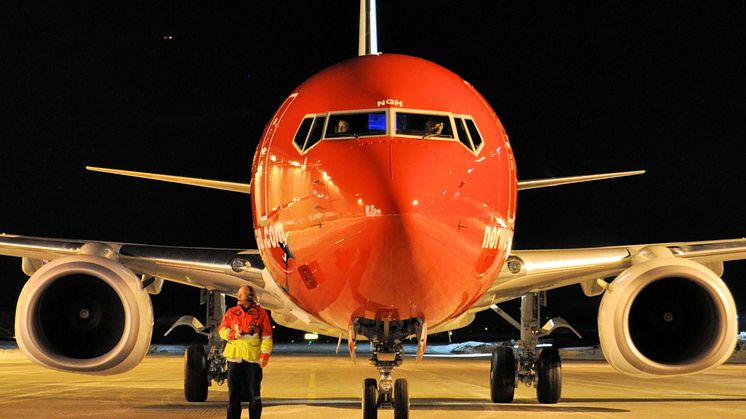 Norwegians LN-NGH precis levererad från Seattle till Gardemoen