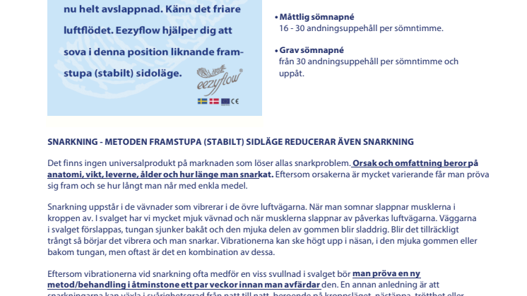 Snarkning & Sömnapné