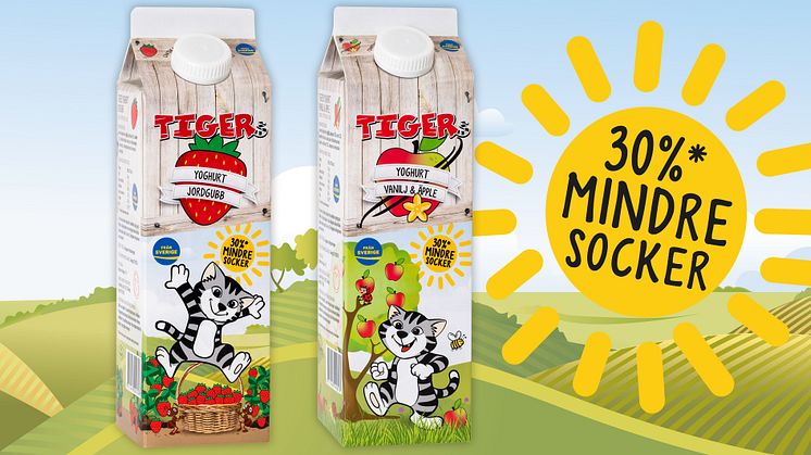 Tigers möter föräldrars önskemål om lägre sockerhalt i barnyoghurt 