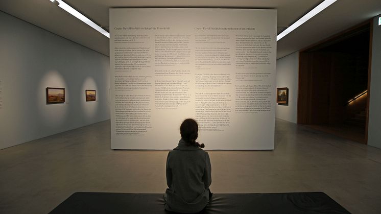 Blick in die Ausstellung Caspar David Friedrich