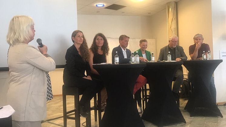 Debatt om grønne bygg på Arendalsuka 2017.