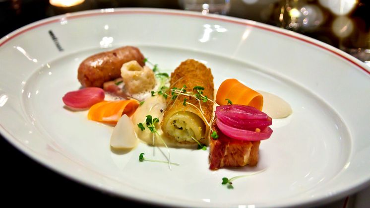 Varianter av gris upphottad version av Årets Köttkock 2009s vinnarrätt av Fredrik Andersson, West Coast