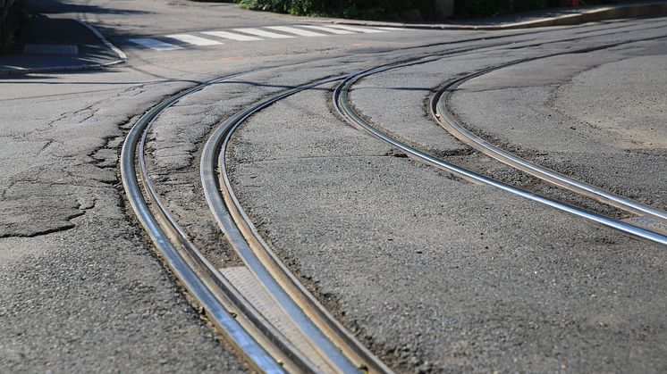 Sporveien forbedrer skinnegang på Kjelsås fra mandag 14. juli