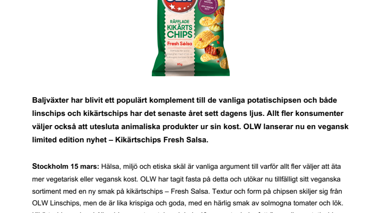 OLW utökar (tillfälligt) sitt veganska utbud