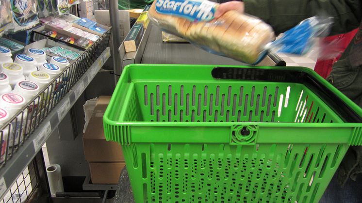 I en matvarubutik.