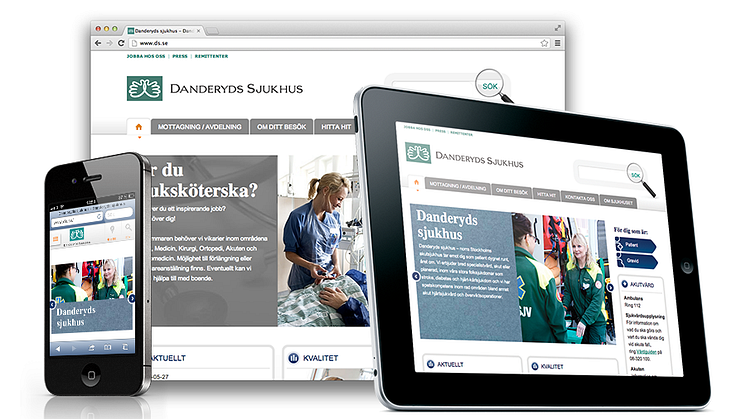 Mobilanpassad patientinformation på www.ds.se