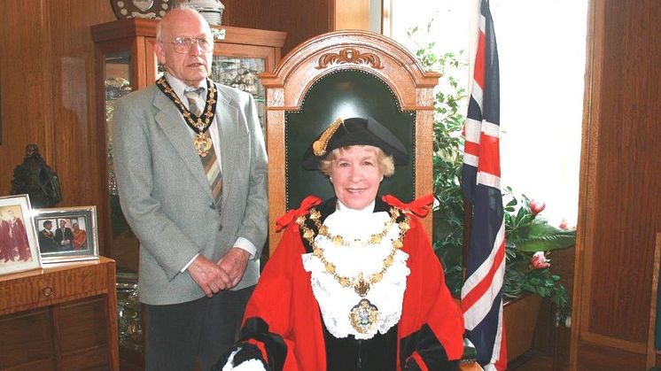 The new Mayor of Bury, Cllr Dorothy Gunther, and her husband and mayor’s consort Michael Gunther.