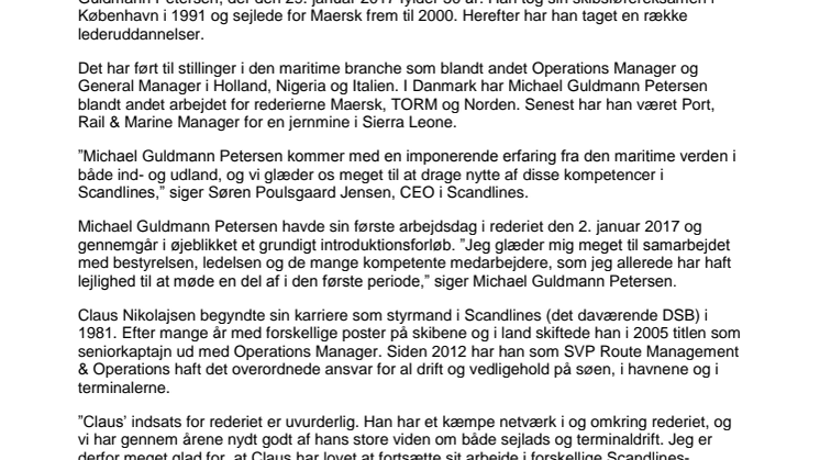 Scandlines ansætter ny driftschef