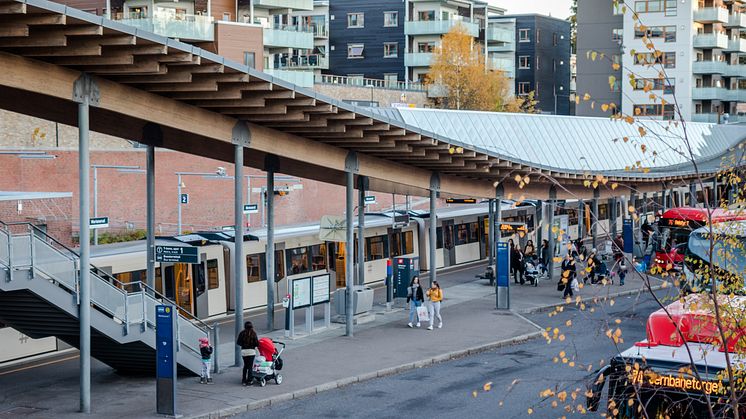 Sporveien﻿﻿ bytter sporveksel på Mortensrud