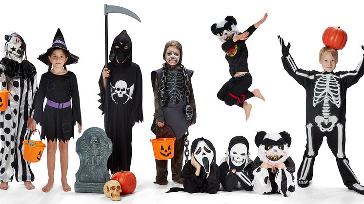Häxa, zombie och spöke – populära barndräkter under halloween