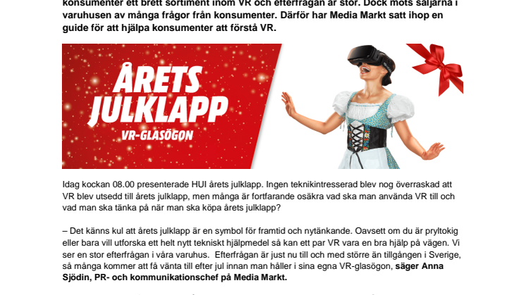 Årets julklapp: Så får du den bästa julen Virtual Reality