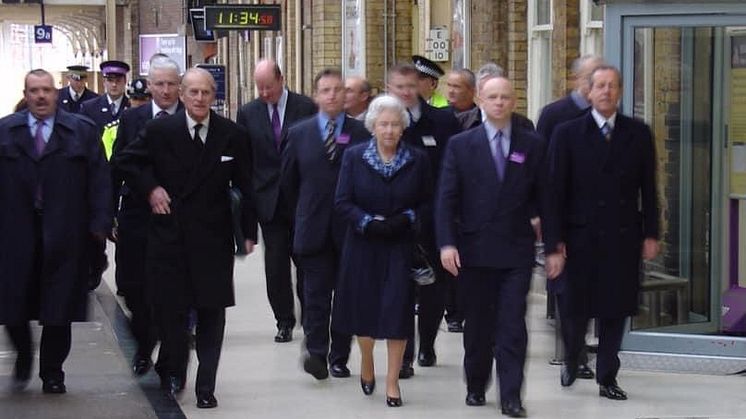 Royal party at King's Cross