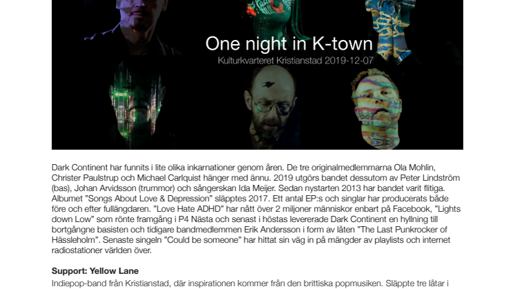 One Night in K-town - DARK CONTINENT "Kristianstads största band"