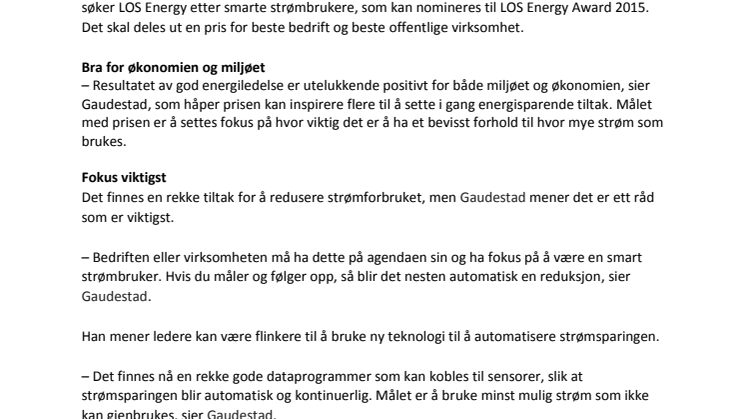 Jakter Norges smarteste strømbruker