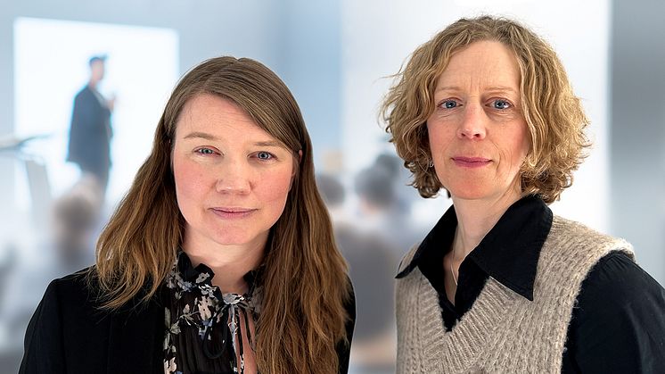 Energikontoren Sveriges ordförande Johanna Lakso och Elin Nirjens, enhetschef Samhällsutveckling, Region Jämtland Härjedalen.