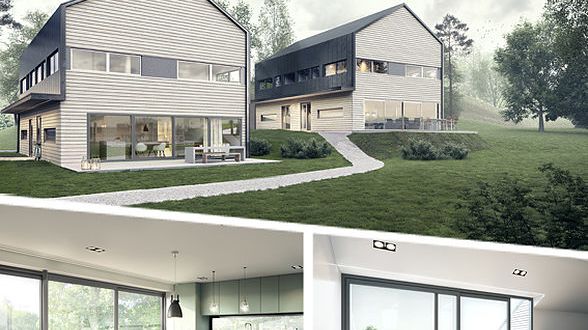 Stadsvillor för det urbana gröna livet