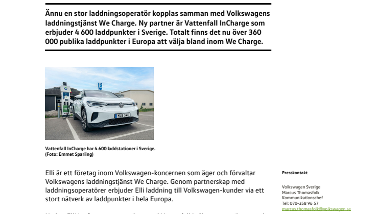 Volkswagen We Charge utökas med fler laddpunkter i Sverige – nu med Vattenfall InCharge.pdf