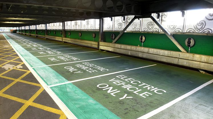 The new EV charging hub at Hatfield station