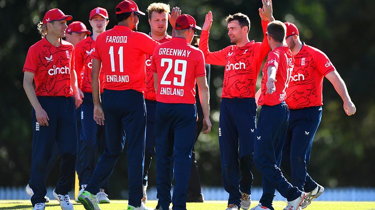 England Men's Deaf team celebrate a wicket in 2022. Photo: Getty Images