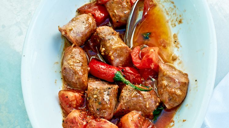 Grilla smakrik italiensk salsiccia från Delizie