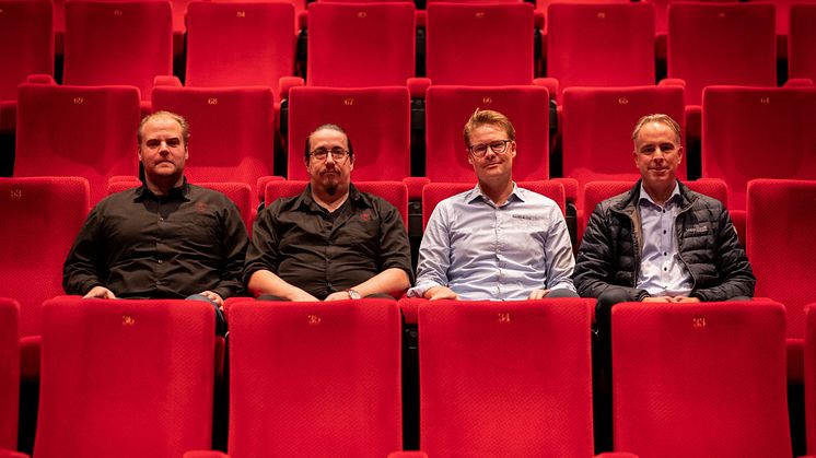 Det krävs mycket bakom kulisserna för att skapa ett bra klimat konstaterar fr.v. Michael Kristiansson, Johan Martinsson, Marcus Torell och Joakim Strångert.