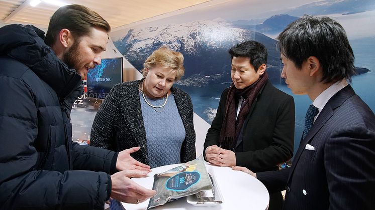Statsminister Erna Solberg i Korea