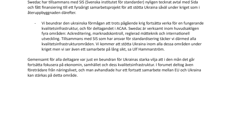 Länder möttes i digitalt forum för att stötta Ukraina