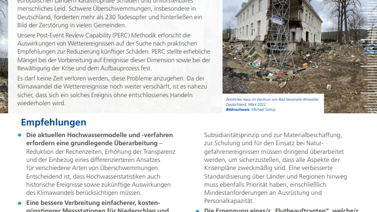 Kurzfassung PERC Ereignisanalyse "Bernd"