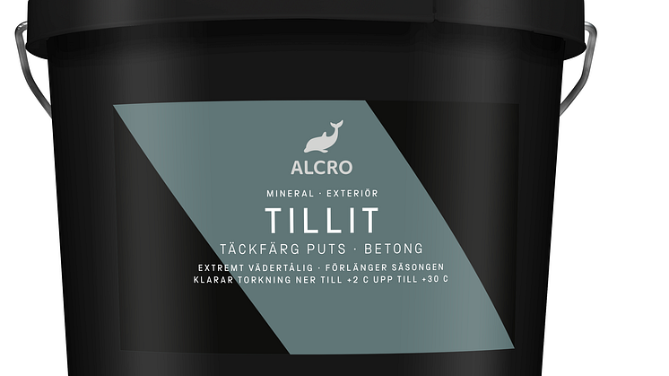 ​Alcro Tillit - ny vädertålig putsfärg