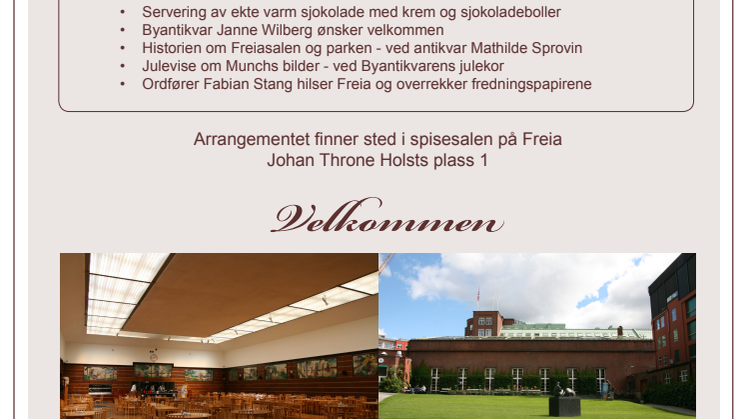 I samarbeid med Byantikvaren i Oslo inviterer Mondelez Norge til fredningsfeiring