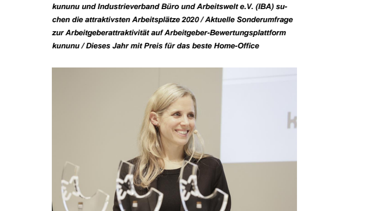 „Best Workplace Award 2020“ berücksichtigt erstmals Ausstattung im Home-Office 