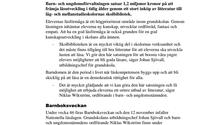 Pressinbjudan - miljonsatsning på tidig läsutveckling i grundskolan.pdf