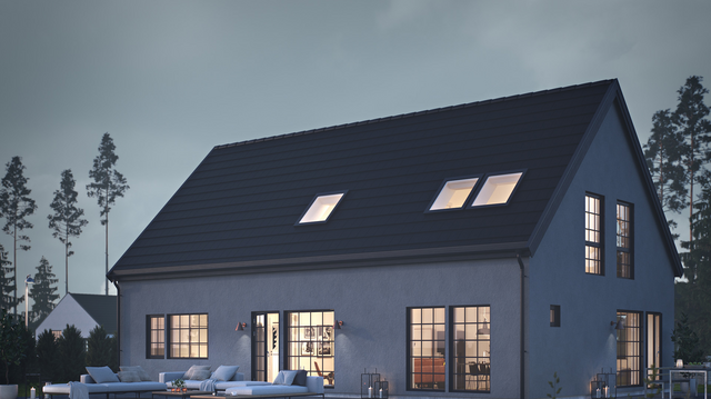 Exempel på ett av Myresjöhus hus som kan byggas i Tullstorp. 