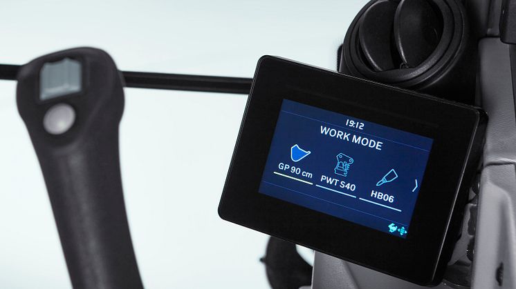 Volvo ECR58 - ny display packad med funktioner