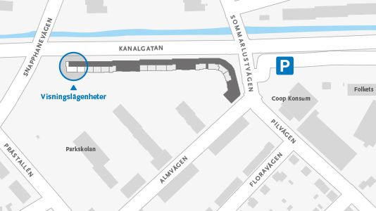 Karta visningsbostäder