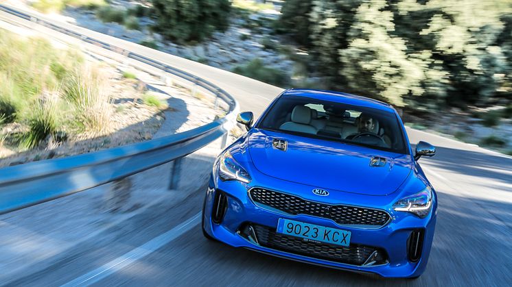 ​Fem stjärnor i Euro NCAP för Kia Stinger och Stonic