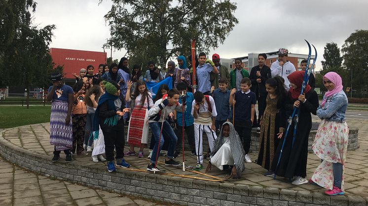 Klass 6 på Centrumskolan i Araby i Växjö är vinnare i Vasaloppets skolutmaning 2018