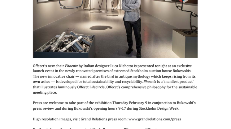 Phoenix — by Luca Nichetto at Bukowskis auction house in Stockholm