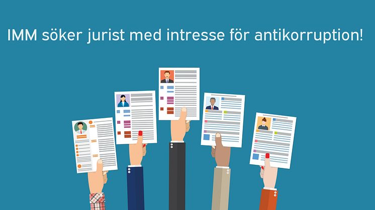 Institutet Mot Mutor (IMM) söker jurist med intresse för antikorruption