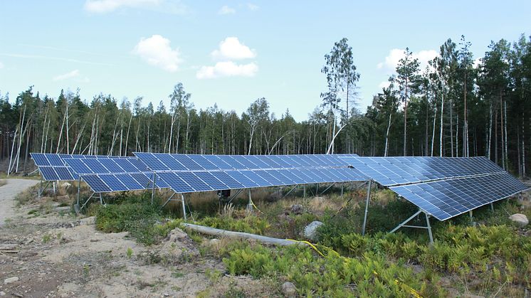 Solcellsparken i Kjula.