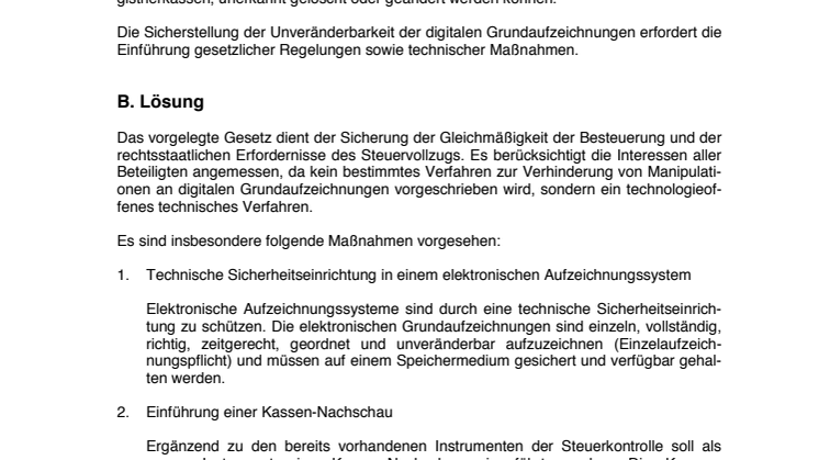 Digitale Kassensysteme: geplante Gesetzesänderung soll vor  Manipulationen schützen