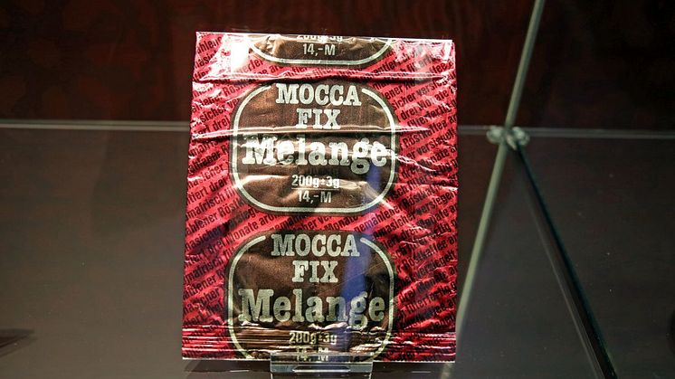 Im Museum "Zum Arabischen Coffe Baum" sind u.a. Verpackungen von verschiedenen Kaffeesorten zu sehen