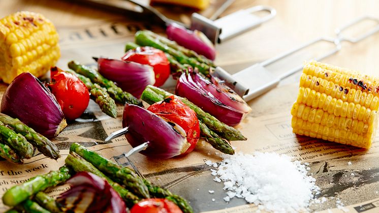 Grillspett med avputtare